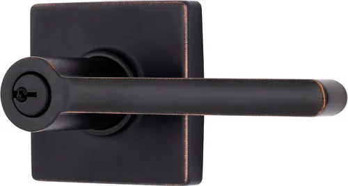 Miniatura 21 de BRINKS – Paquete de 6 manijas de puerta de paso interior, estilo contemporáneo, bronce toscano, acabado en bronce aceitado sin llave, manija