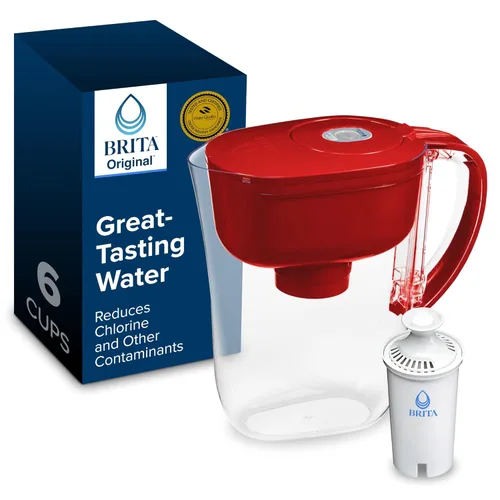 Brita Metro - Jarra de filtro de agua con indicador de cambio SmartLight, sin BPA, reemplaza 1,800 botellas de agua de plástico al año, dura dos