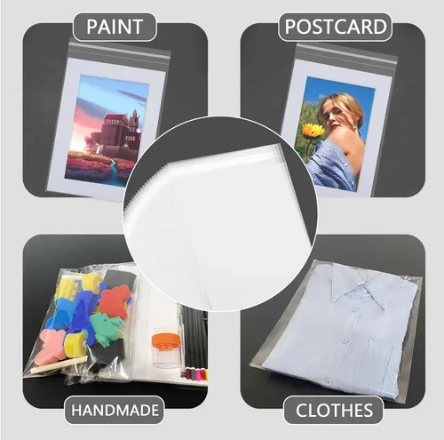 Miniatura 6 de Paquete de 50 fundas de almacenamiento transparentes cristalinas sin ácidos para impresiones artísticas/imágenes/fotos/paspartús de 12x12 pulgadas