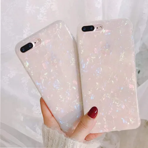 Miniatura 3 de J.west Funda para iPhone 8 Plus, iPhone 7 Plus, de lujo, centelleante, de TPU, cubierta trasera de silicona TPU transparente y suave, para niñas