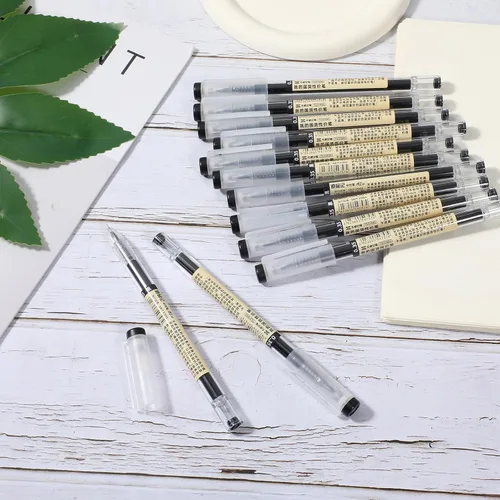 Miniatura 7 de 12 bolígrafos japoneses de tinta de gel negra de 0.014 in, punta extra fina, punta rodante, punta fina, escritura suave para diario, oficina