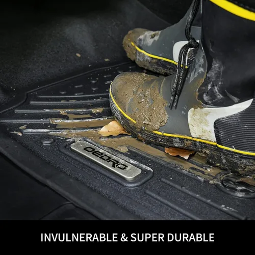 Miniatura 5 de OEDRO Alfombrillas de suelo aptas para Honda Accord Sedan 2017-2013, Alfombrillas TPE para todo clima Accord incluye juego de revestimientos