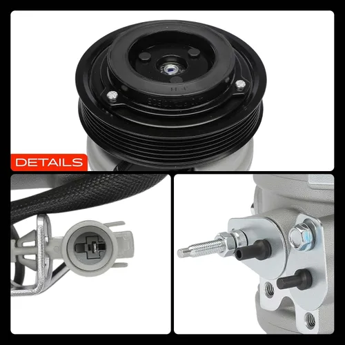 Miniatura 9 de A-Premium Compresor de aire acondicionado con embrague compatible con Toyota Tundra 4.7L 2000-2006