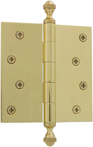 Miniatura 36 de Grandeur Hardware 824304 Bisagra residencial con punta de bellota de 3.5 pulgadas con esquinas de radio de 5/8 pulgadas en peltre antiguo