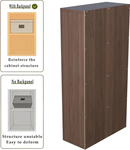 Miniatura 36 de OSCHF - Estantería de almacenamiento de 12 cubos, estantería de madera de 3 niveles con espacios abiertos para el hogar y la oficina, organizador