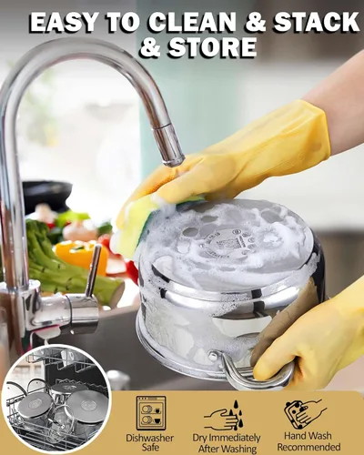 Miniatura 8 de Cook N Home 12 unidades de acero inoxidable Mango de plata de acero inoxidable