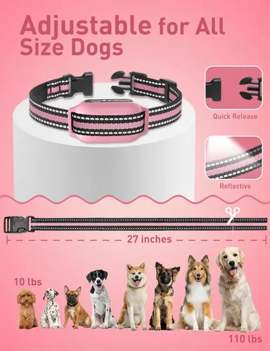 Miniatura 7 de Collar de entrenamiento para perros sin choque, collar vibratorio para perros pequeños, medianos y grandes, sin golpes, sin puntas