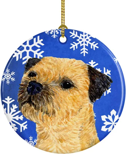 Miniatura 76 de Caroline's Treasures Cavalier Spaniel - Adorno de cerámica para colgar en el árbol de Navidad, para el hogar, Navidad, fiestas, regalo, 3 pulgadas