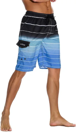 Miniatura 2 de unitop Traje de baño para hombre, de secado rápido, a rayas, con forro