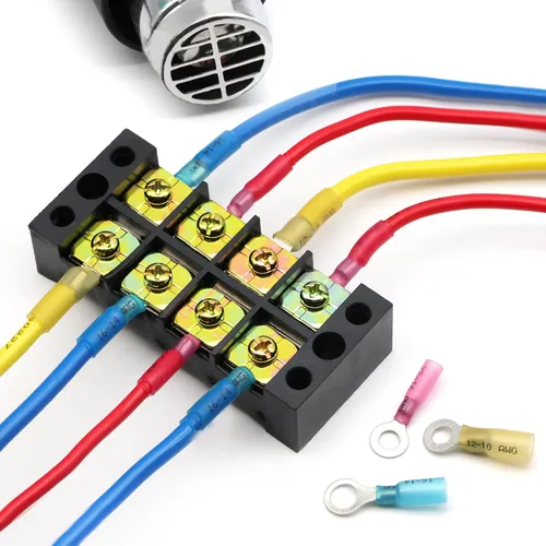 Miniatura 5 de 90 piezas de conectores de cables termorretráctiles eléctricos - Kit de Oiojuct para alambres marinos y automotrices, surtido de terminales