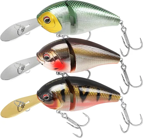 Miniatura 11 de TRUSCEND Swimmax - Señuelos de pesca fáciles de atrapar con ganchos BKK, ondulación, vibración, traqueteo y gorgoteo para más mordeduras, cebos
