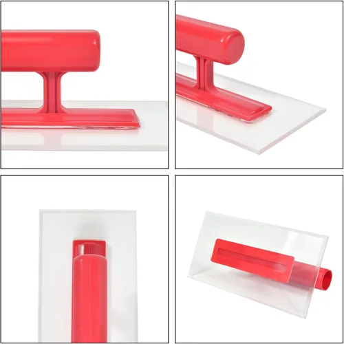 Miniatura 5 de Nichiyo Paleta de plástico con mango de agarre cómodo, llanas de acabado, montaje ligero adecuado para raspaduras, enlucidos y paredes de pintura