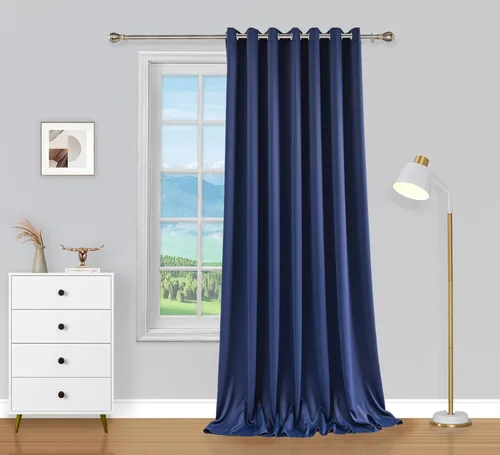 Miniatura 40 de PI Cortinas opacas para dormitorio, tratamiento de ventana con aislamiento térmico de anillo superior, cortinas oscurecedoras de habitación