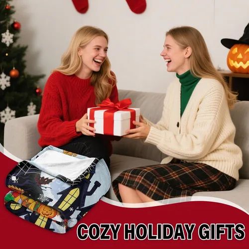 Miniatura 2 de Manta de Navidad de Wazzio, manta navideña para sofá, cama, habitación, regalos de Navidad para mujeres, hombres, hija, hijo, regalos para Acción