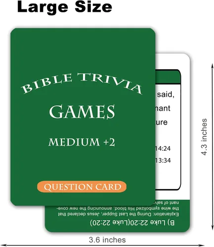 Miniatura 6 de Juegos de mesa de trivia bíblica Docdeer con cartas para adultos y familia, gran regalo cristiano para el estudio bíblico