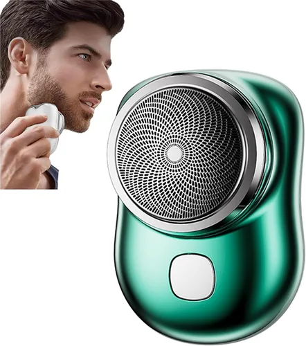 Miniatura 10 de Zao Mini afeitadora para hombre 2023, afeitadora Zao, miniafeitado, maquinilla de afeitar eléctrica Zao para hombres, uso con un solo botón adecuada