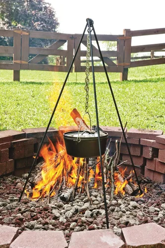 Miniatura 8 de Lodge Horno holandés de hierro fundido pre-sazonado de 8 cuartos de galón con tapa, asas duales, uso en el horno, en la estufa, en la parrilla