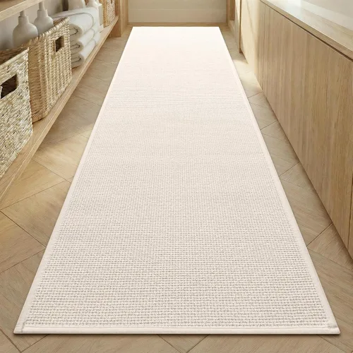 Miniatura 35 de YIHOUSE Juego de 2 tapetes de baño, color beige, ultrafino, absorbente, antideslizante, para baño, lavable, ducha, lavabo, lavandería