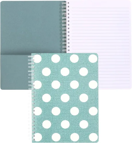 Miniatura 18 de Steel Mill & Co - Cuaderno de espiral mini lindo, 8.25" x 6.25", diario con tapa dura y 160 páginas forradas, diseño floral naranja Anaranjado floral