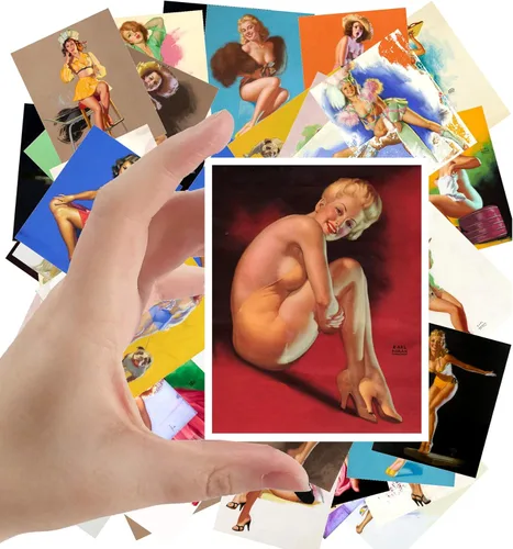 Miniatura 14 de Pegatinas grandes (24 piezas 2.5"x3.5") Vampirella Vintage Fantasy Pinup Comic obras de arte Trece
