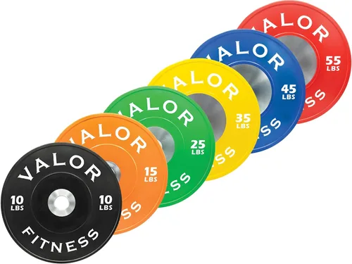 Miniatura 4 de Valor Fitness BPX - Placas de parachoques de goma para levantamiento de pesas olímpico, entrenamiento cruzado y entrenamientos de fuerza