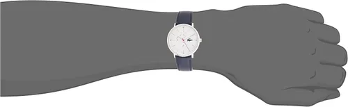 Miniatura 7 de Lacoste Reloj de cuarzo de acero inoxidable con correa de cuero azul 195 modelo 2010975