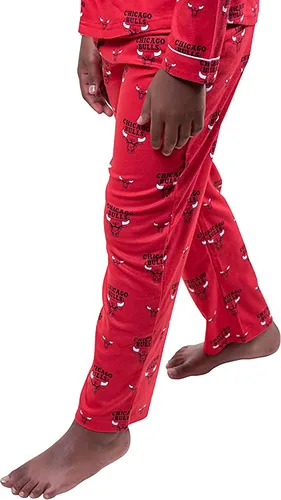 Miniatura 4 de Ultra Game NBA Boys 2-Piece Loose-fit Button Down Pajamas Set (Sizes 4-20)