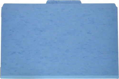 Miniatura 7 de Carpetas de clasificación azules Smead para documentos, tamaño carta, expansión de 2 pulgadas, 2 divisores, tablero prensado duradero para archivos