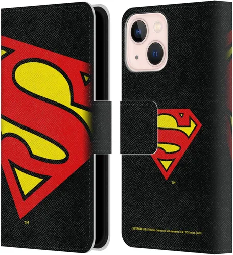 Miniatura 52 de Head Case Designs Funda de piel con licencia oficial de Superman DC Comics con logotipos negros y rojos compatible con Apple iPhone 11