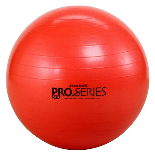 Miniatura 8 de THERABAND Pro Series Pelota de Ejercicio, Entrenador de Estabilidad Amarillo de 18 pulgadas para Usuarios de 4'7"–5', Pelota Anti-Explosión de Yoga