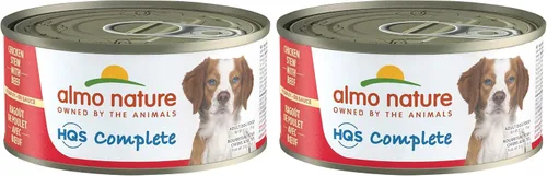 Miniatura 10 de Almo Nature HQS - Cena completa de pollo con piña y huevo en salsa, sin granos, comida húmeda enlatada para perros adultos, triturada.
