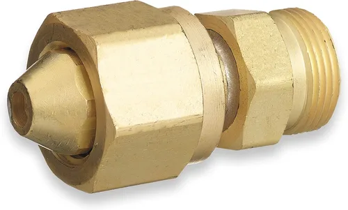 Miniatura 11 de SÜA - Adaptador de acetileno - CGA-510 (Cilindro P.O.L.) a CGA-300 (Regulador comercial)