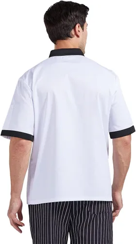 Miniatura 2 de Nanxson Chaqueta de chef unisex para hombre, abrigo de chef para restaurante, cocina, uniforme CFM0016