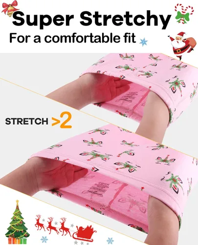 Miniatura 3 de DAUGHTER QUEEN Pijamas para niñas de 4 piezas, 100% algodón, talla 18 meses-12 años