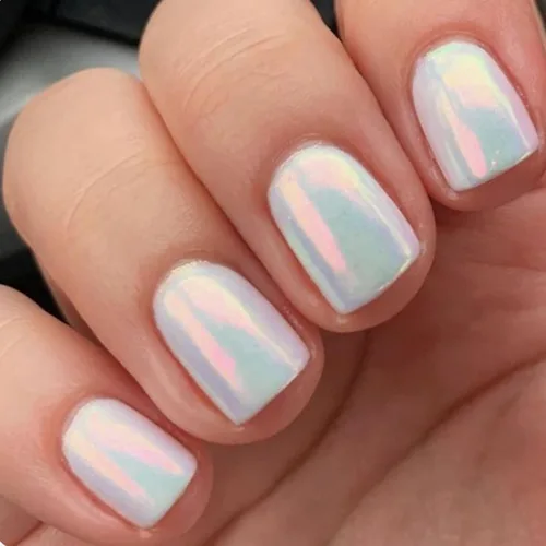 Miniatura 6 de Polvo de uñas de cromo perla naranja brillo para uñas, polvo de uñas cromado iridiscente metálico para uñas,Polvo de cromo para esmalte de gel