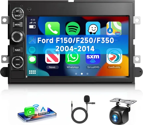 Miniatura 8 de 2+64G Android 13 Radio de coche estéreo para Ford F150 F250 F350 2004-2014, 7 pulgadas 1080P pantalla táctil estéreo de coche con CarPlay