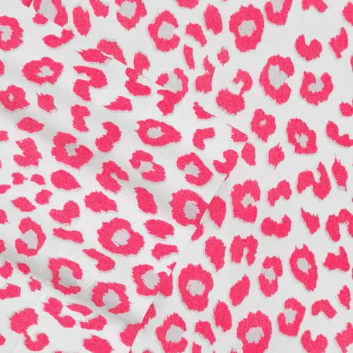 Miniatura 2 de Betsey Johnson - Sábanas de cama King, ropa de cama suave y ligera, resistente a la decoloración y a las arrugas (leopardo, King)