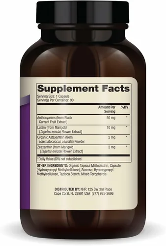 Miniatura 2 de Dr. Mercola Soporte ocular - Apoya la salud ocular y visual - con luteína, zeaxantina, astaxantina orgánica y grosella negra - Sin OMG, sin gluten