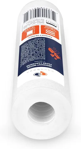 Miniatura 3 de Aquaboon cartucho de filtro de agua de sedimento ranurado, 10 pulgadas, para cualquier unidad estándar RO, AB(P) 4S1M