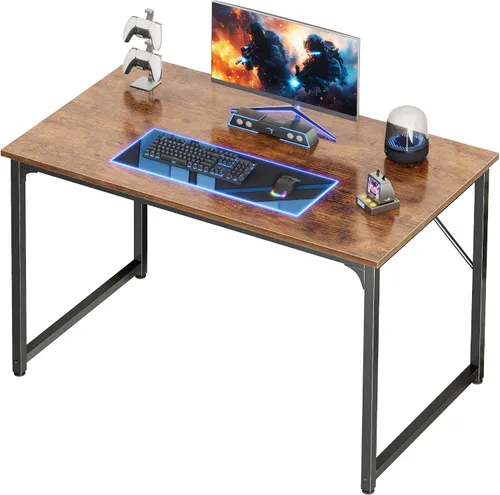 Miniatura 21 de PRAISUN Escritorio de 40 x 24 Pulgadas con Escritorio Más Profundo, Escritorio para Computadora de Oficina de Juegos, para Trabajo, Estudio, Negro
