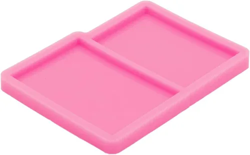 Miniatura 6 de Molde rectangular de silicona de resina para epoxi, agarre de teléfono, enchufe – Carrete de insignia con forma rectangular de bricolaje, dijes