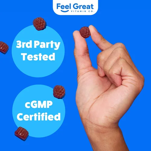 Miniatura 7 de Feel Great Kids - Gomitas de saúco con zinc y vitamina C Apoyo inmunológico Sambucus Saúco Multivitaminas veganas para niños con sabor a bayas