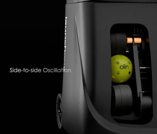 Miniatura 4 de OLIN LaunchONE - Máquina de entrenamiento para lanzador de bolas de pickleball, funciona con pilas, portátil, rotación automática
