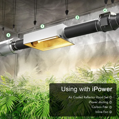 Miniatura 9 de iPower Manguera de ventilación flexible de conducto de aluminio de 3 pulgadas y 8 pies con protección de 4 capas para secadora para calefacción