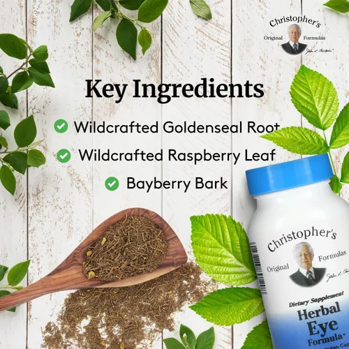 Miniatura 3 de Christopher's Original Formulas Herbal Eye Formula - Vitaminas para el cuidado de la vista - Suplemento natural de apoyo para los ojos con hierbas