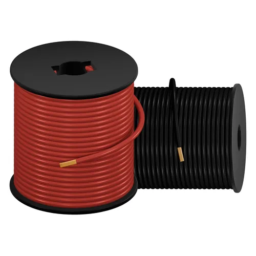 OTOMO 2 rollos de cable primario automotriz de calibre 14 CCA de 100 pies, conductor único SAE J1128, carrete de remolque de cable eléctrico para