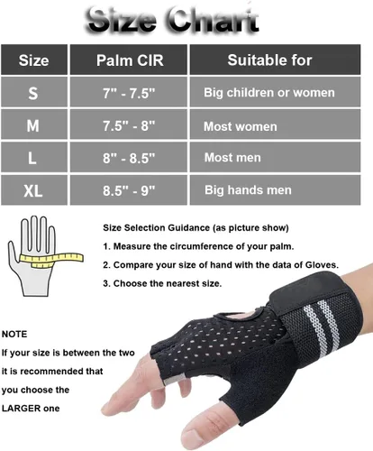 Miniatura 7 de SUJAYU Guantes de gimnasio para levantamiento de pesas para hombres y mujeres, guantes de entrenamiento transpirables, guantes de ejercicio
