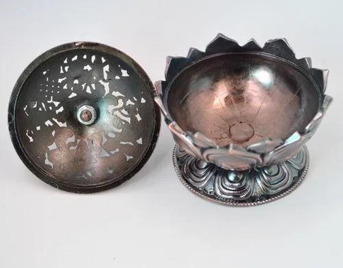 Miniatura 5 de Buddha Lotus Flower Zinc Aleación Metal Incienso Quemador Incienso Titular Incienso Incienso para palo/Cono/Pequeña Bobina Incienso
