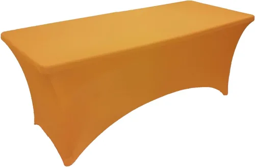 Miniatura 7 de Mantel de mesa de elastano elástico para mesa plegable rectangular de 5.9 ft, color verde cazador