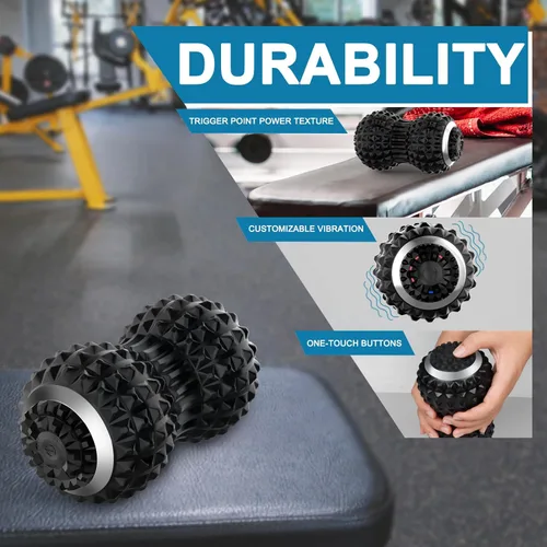 Miniatura 5 de Uppye Pelota de masaje vibratoria para aliviar el dolor, pelota de movilidad para terapia física y recuperación de entrenamiento, herramientas